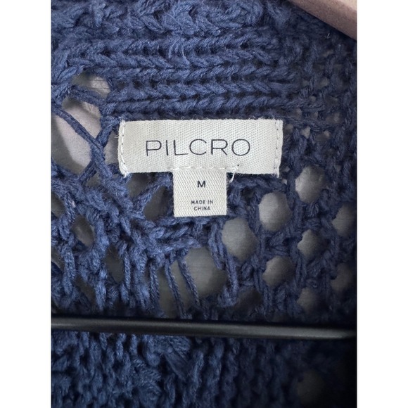 Pilcro Open-Stitch CardiganSweater Size Medium Anthropologie Oversized - Picture 6 of 7